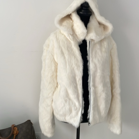 Winter fur rabbit fur coat - Picture 8 of 13